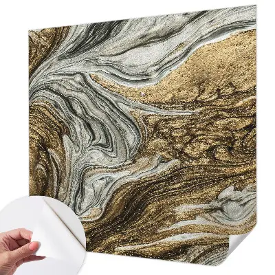 Foto behang voor de keuken met abstracte wervelingen