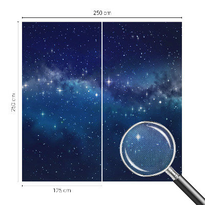 Zelfklevend fotobehang met een sterrennacht-motief