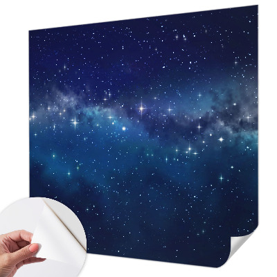 Zelfklevend fotobehang met een sterrennacht-motief