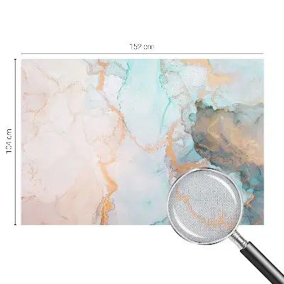 3D fotobehang met aquarelgolven