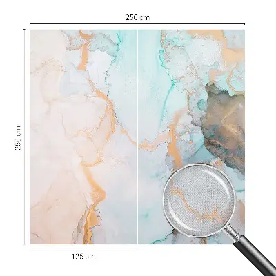 3D fotobehang met aquarelgolven