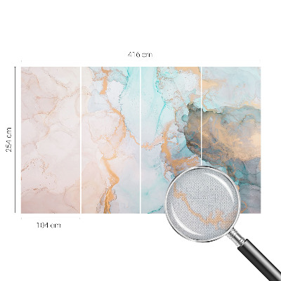 3D fotobehang Aquarel golven