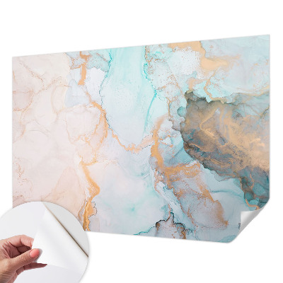 3D fotobehang Aquarel golven