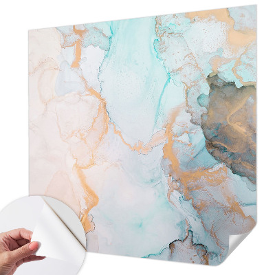 3D fotobehang Aquarel golven