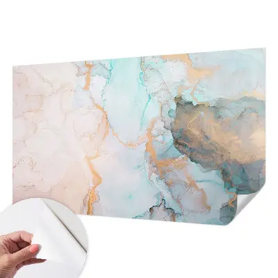 3D fotobehang met aquarelgolven