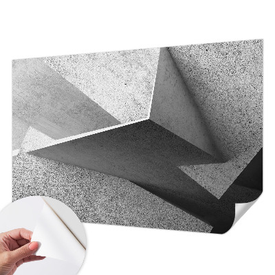 Zelfklevende behangsticker met een geometrisch structuurmotief