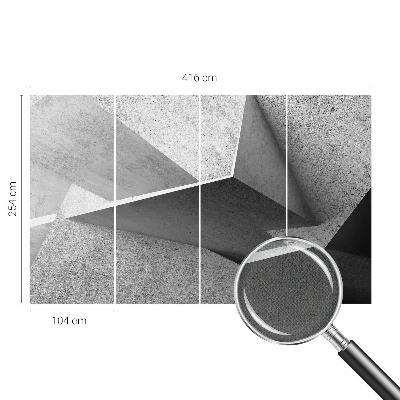 Zelfklevende behangsticker met een geometrisch structuurmotief
