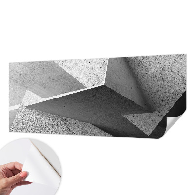 Zelfklevende behangsticker met een geometrisch structuurmotief