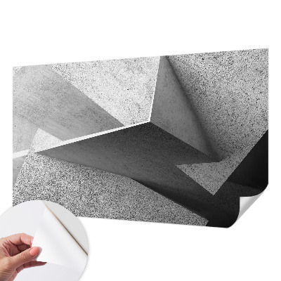 Zelfklevende behangsticker met een geometrisch structuurmotief