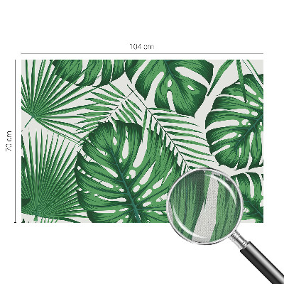 Foto behang voor de kinderkamer Tropische bladeren