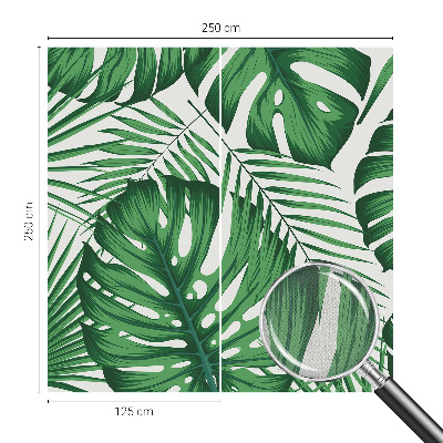 Foto behang voor de kinderkamer Tropische bladeren