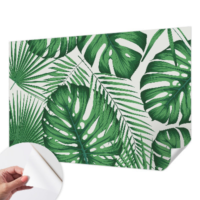 Foto behang voor de kinderkamer Tropische bladeren