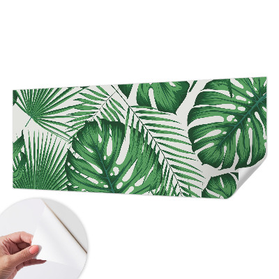 Foto behang voor de kinderkamer Tropische bladeren