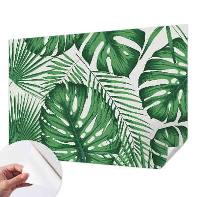 Foto behang voor de kinderkamer Tropische bladeren