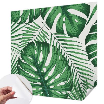 Foto behang voor de kinderkamer Tropische bladeren