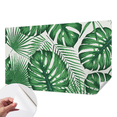 Foto behang voor de kinderkamer Tropische bladeren