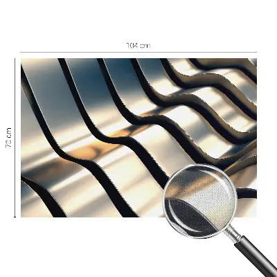 Fotobehang kinderkamer met een patroon van metalgolfjes