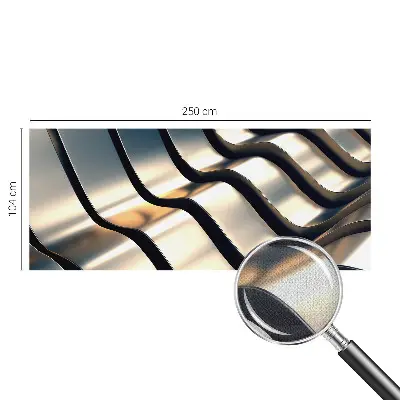 Fotobehang kinderkamer met een patroon van metalgolfjes