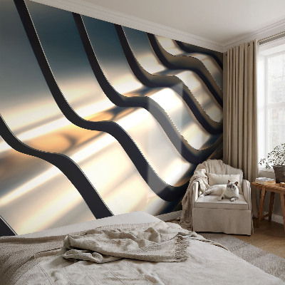Fotobehang kinderkamer Metalgolven