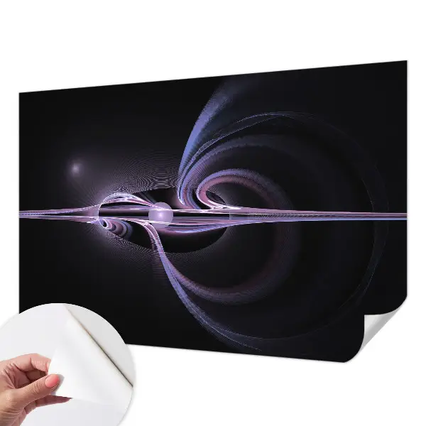 Fotobehang voor de kinderkamer met een kosmische abstractie als ontwerp