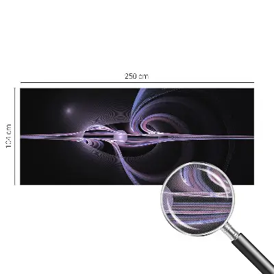 Fotobehang voor de kinderkamer met een kosmische abstractie als ontwerp