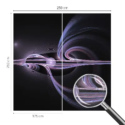 Fotobehang voor de kinderkamer met een kosmische abstractie als ontwerp