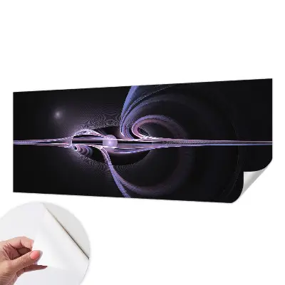 Fotobehang voor de kinderkamer met een kosmische abstractie als ontwerp