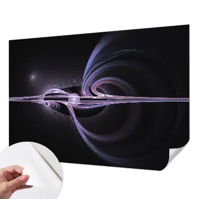 Fotobehang voor de kinderkamer met een kosmische abstractie als ontwerp
