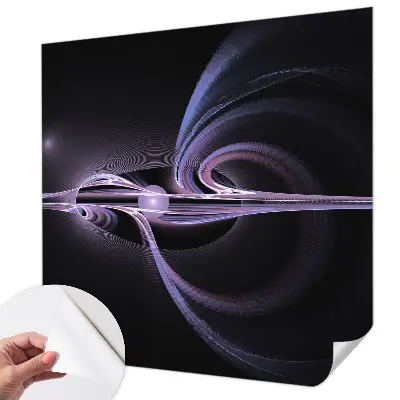 Fotobehang voor de kinderkamer met een kosmische abstractie als ontwerp
