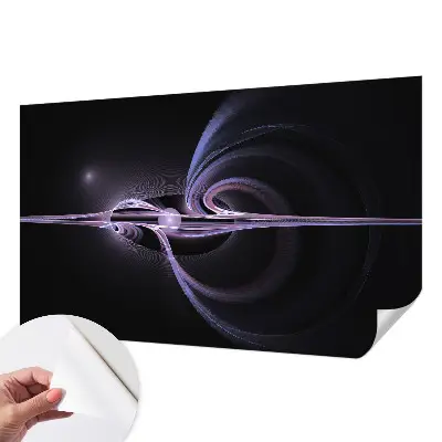 Fotobehang voor de kinderkamer met een kosmische abstractie als ontwerp