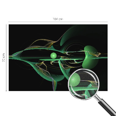 Fotobehang voor kinderkamer Groene golven