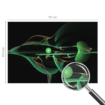 Fotobehang voor kinderkamer Groene golven