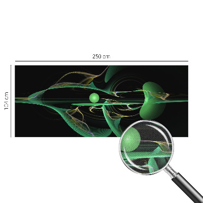 Fotobehang voor kinderkamer Groene golven