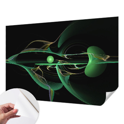 Fotobehang voor kinderkamer Groene golven