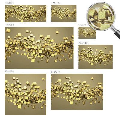 Zelfklevend fotobehang Creatieve kubussen