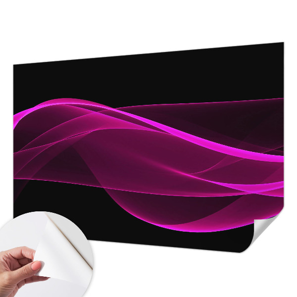 Fotobehang tienerkamer Roze linten