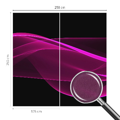 Fotobehang tienerkamer Roze linten