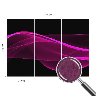 Fotobehang tienerkamer Roze linten