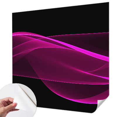 Fotobehang tienerkamer Roze linten