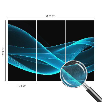 Zelfklevend fotobehang op maat Opvallende golven