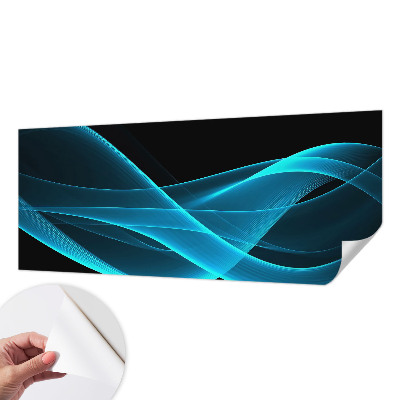 Zelfklevend fotobehang op maat Opvallende golven