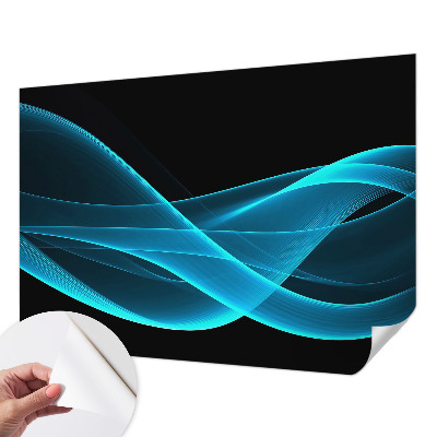 Zelfklevend fotobehang op maat Opvallende golven