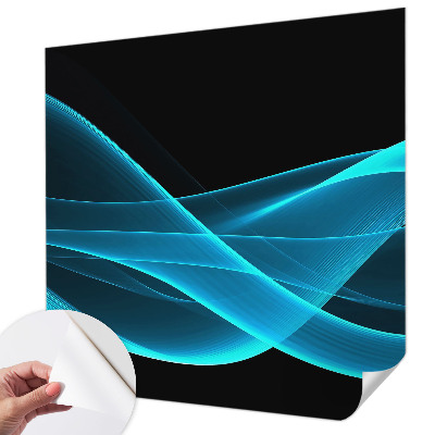 Zelfklevend fotobehang op maat Opvallende golven