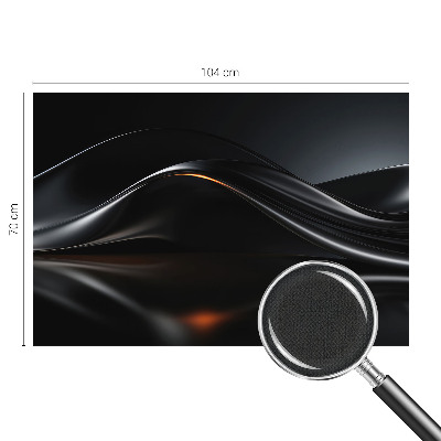 Foto behang voor de keuken Metaalachtige golven