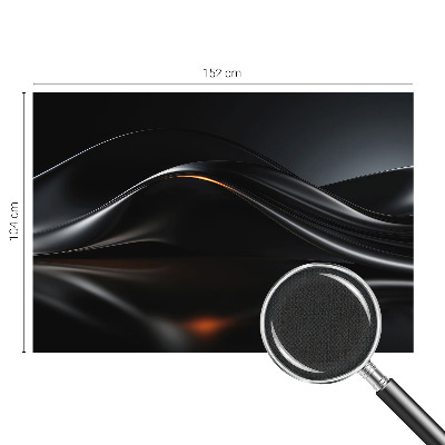 Foto behang voor de keuken Metaalachtige golven