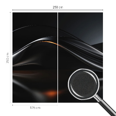 Foto behang voor de keuken Metaalachtige golven