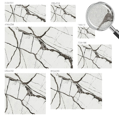 Zelfklevende behangsticker Marmer barsten