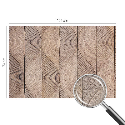 Foto behang voor de kinderkamer Golven van hout