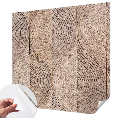 Foto behang voor de kinderkamer met houten golfmotief