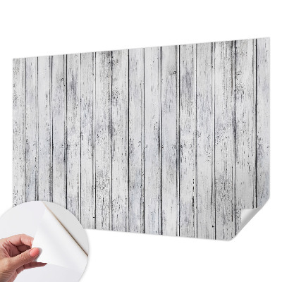 Fotobehang voor de kinderkamer met print van houten planken